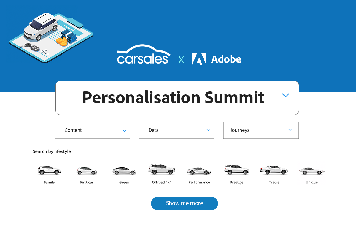 carsales adobe personalisation summit